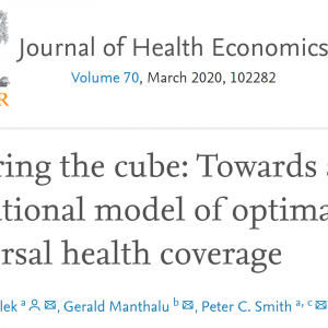 Squaring the cube towards an operational model of optimal universal health coverage